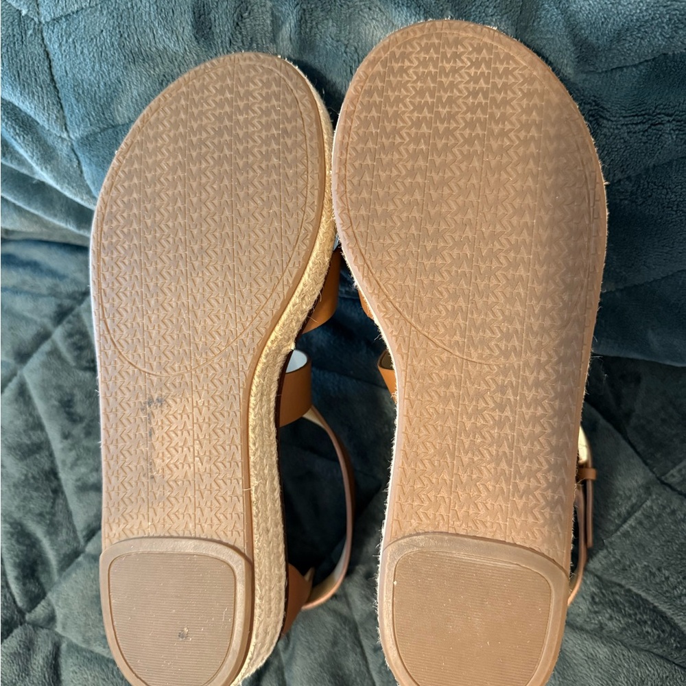 Michael Kors Tan Leather Sandals - Picture 6 of 6